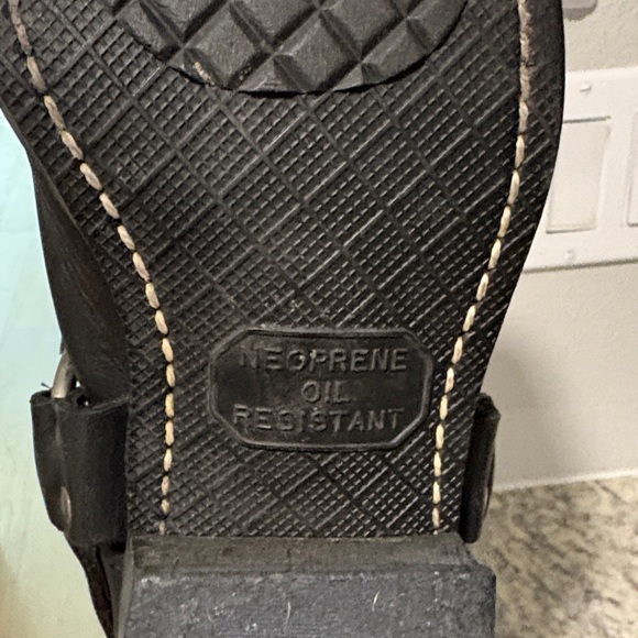 Frye Black Leather Motorcycle Boots - Picture 5 of 6